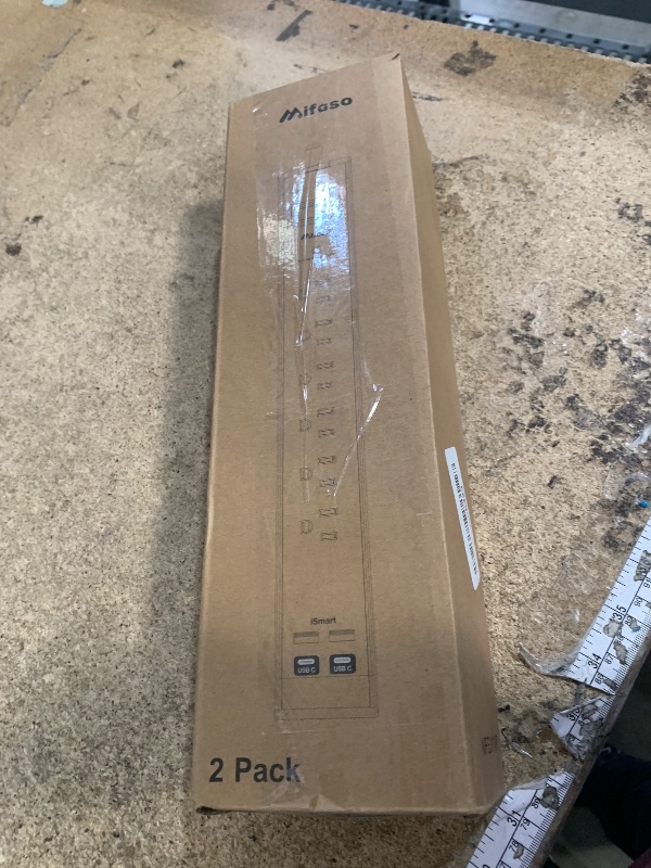 Photo 1 of 2 Pack Power Strip Surge Protector, 6 Outlets 4 USB Ports (2 USB C) 5Ft Long Extension Cords, Flat Plug Overload Protection Outlet Strip, Wall Mount for Home, Office and Dorm Essential, ETL Listed