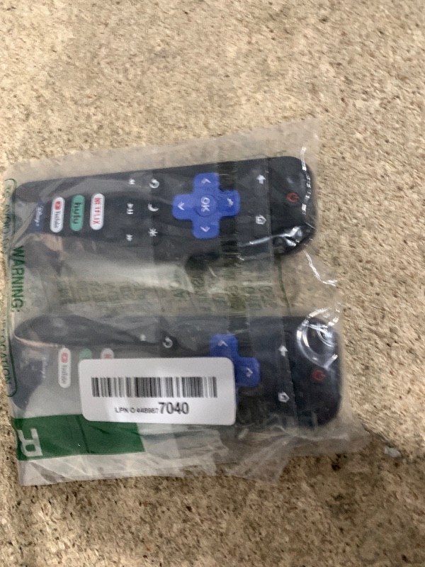 Photo 1 of (Pack of 2) Replacement Remote Control Only for Roku TV, Compatible for TCL Roku/Hisense Roku/Onn Roku/Sharp Roku/Element Roku/Westinghouse Roku/Philips Roku Smart TVs (Not for Roku Stick and Box)