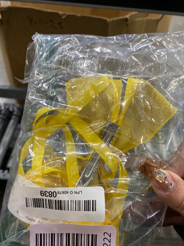 Photo 1 of **Stock pic for reference** JiaDuo Princess Hair Accessories for Girls Women Halloween Big Hair Bow Clips Yellow 6 Inch