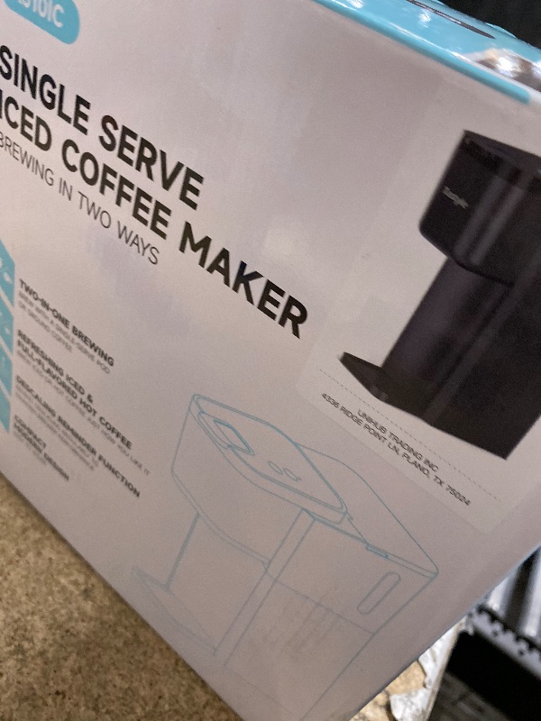 Photo 1 of ***UNTESTED/ POSSIBLY FOR PARTS** Tastyle Mini Hot and Iced Coffee Maker Single Serve, for K Cup and Ground, 6 to 14 Oz Brew Sizes, with Recipe Book, for Home, Travel, RV, Office and Dorm, Classic Black (2.0 Version)