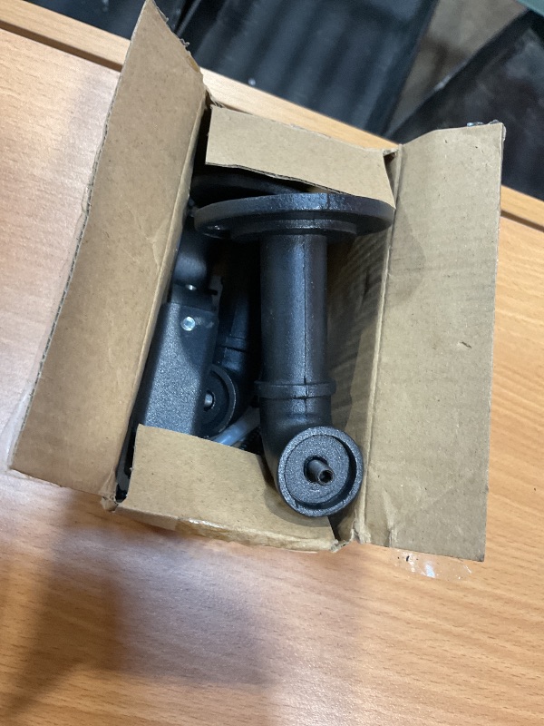 Photo 1 of **SCRATCH DAMAGE ON END**Industrial Curtain Rods for Windows 66 to 120 Inches, Blackout Wrap Around Curtain Rod, for Indoor and Outdoor, 7/8 Inch Diameter, 95 to 150 Inches, Black