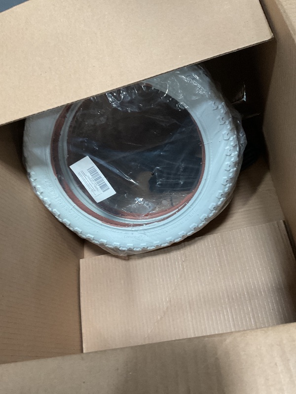 Photo 1 of (2 Sets) 14” x 2.125 Kids Bike Replacement White Tires and Tubes - Compatible with Most 14” Kids Bikes Like RoyalBaby, Joystar, and Dynacraft - Made from BPA/Latex Free Butyl Rubber