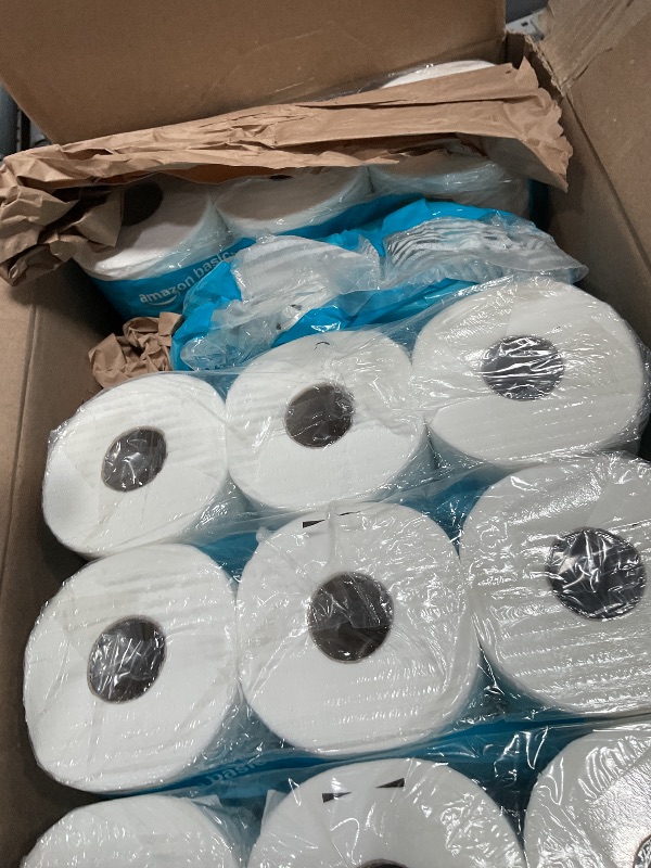 Photo 1 of **MISSING 4 ROLLS**Amazon Basics 2-Ply Soft Toilet Paper, 30 Rolls (5 Packs of 6), Equivalent to 185 Regular Rolls, Packaging May Vary