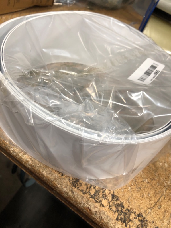 Photo 1 of 82.5" x 3.5" White PVC Vertical Blind Replacement Slats Curved Smooth (5 Pack)