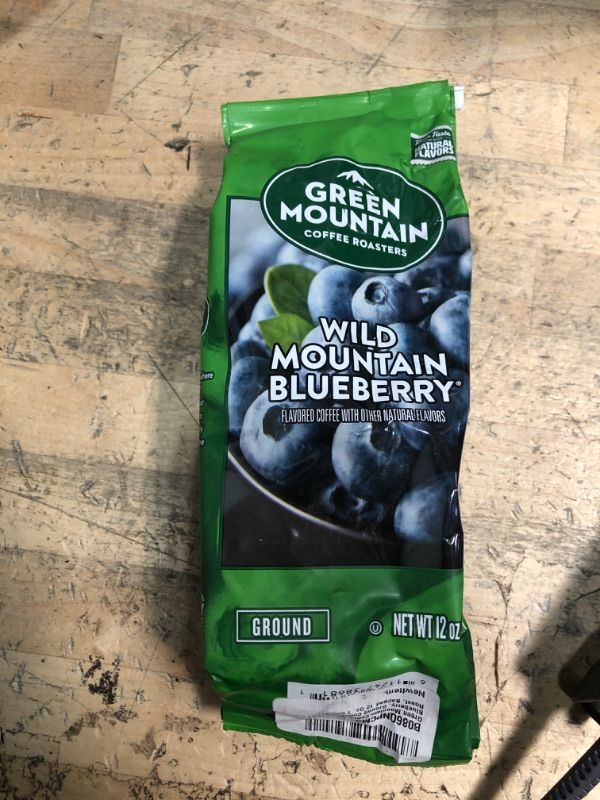 Photo 1 of 5/25 Green Mountain Coffee Roasters Wild Mountain Blueberry, Ground Coffee, Flavored Light Roast, Bagged 12 Oz, 1 Count