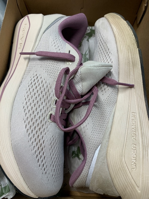 Photo 1 of (used)(see images) Under Armour Women's HOVR Sonic 7, (110) Summit White/White Quartz/White Quartz, 6.5, US