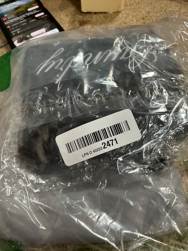 Photo 1 of 2 Pcs JHX Travel Laundry Bags, Dirty Clothes Organizer?Upgraded?with Handles and Aluminum Carabiner for Travel, Camp, Fitness, and Students (Black&Grey) 24"L x 21"W