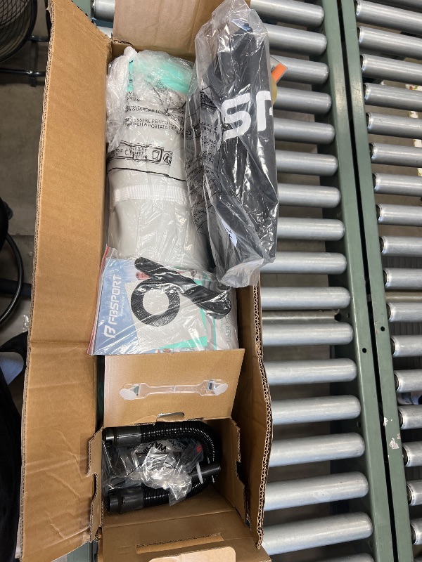 Photo 1 of FBSPORT Inflatable Air Gymnastics Mat Training Mats 4/8 inches Thickness Gymnastics Tracks for Home Use/Training/Cheerleading/Yoga/Water with Pump