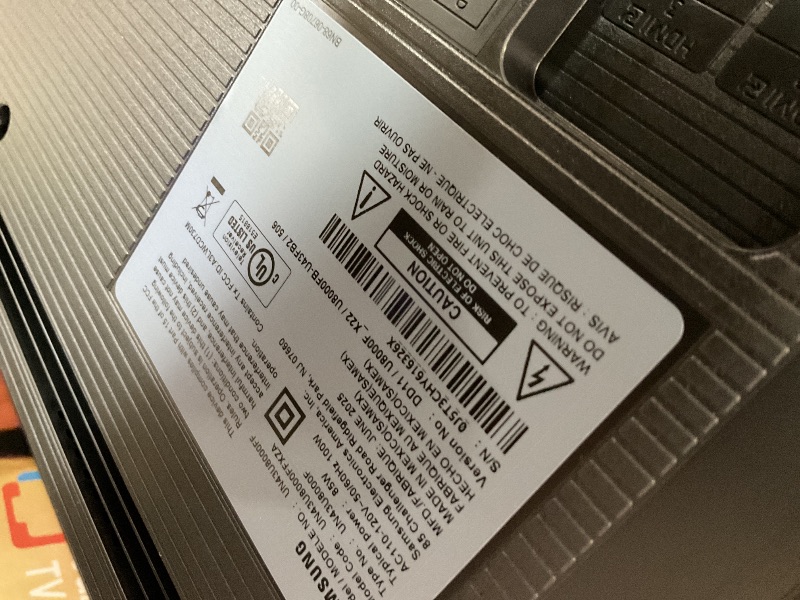 Photo 1 of Samsung 43-Inch Class Crystal UHD U8000F 4K Smart TV (2025 Model) Endless Free Content, Crystal Processor 4K, MetalStream Design, Knox Security, Alexa Built-in
