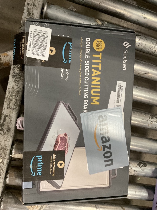 Photo 1 of ** ONLY ONE ** Titanium Cutting Boards for Kitchen Chopping Board with Handle Large Big Small Kitchen Meat Butcher Block 2 in 1 Pure Titanium and Wheat Straw PP Not Wood Bamboo Plastic Silicone Teak Black/White