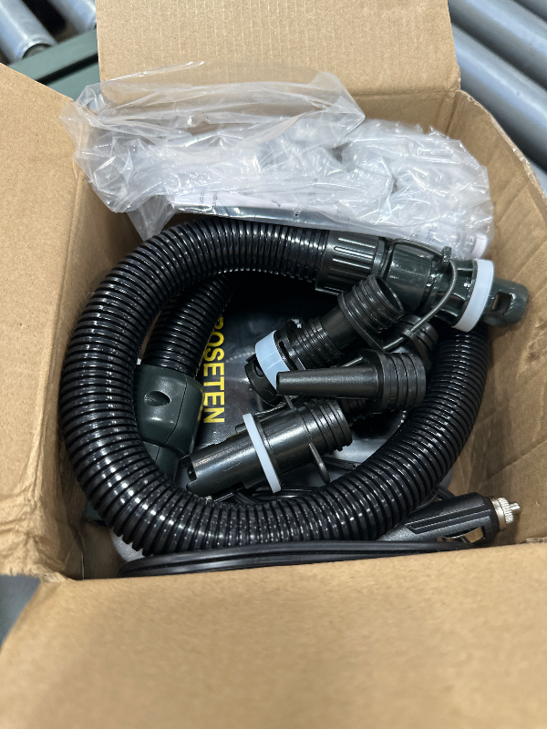 Photo 1 of Paddle Board Pump, SUP Electric Air Pump, Deflation Function, Auto-Off, 12V DC Car Connector for Inflatable Stand Up Paddle Board, Kayaks, Boats, Inflators, Paddleboards