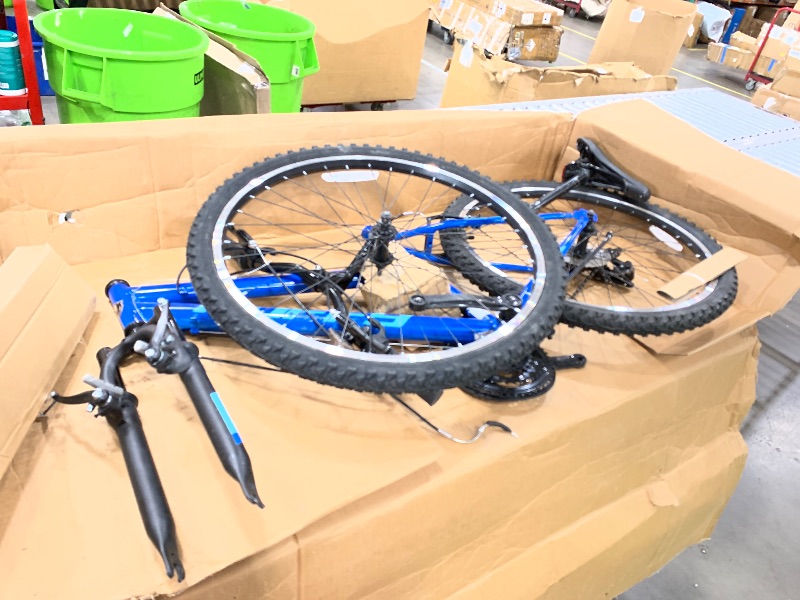 Photo 1 of *****************FOR PARTS ONLY---Bent fork and  derailleur****************
Huffy Stone Mountain Womens 26 Inch Mountain Bike, Deep Sea Gloss Frame, 21-Speed Shimano Twist Shifting, Front Suspension, Comfort Saddle | 20"/24"/26" Sizes, 6-21 Speeds, Dual S