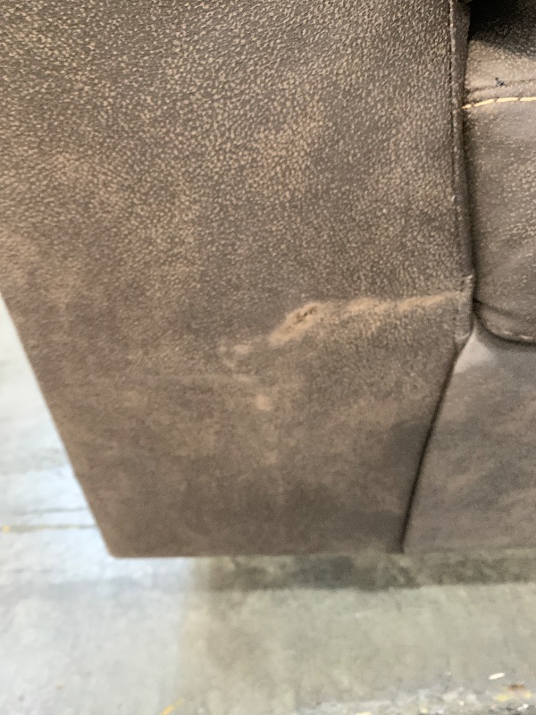 Photo 1 of ***PALLET TRUCK OR TRAILER PICKUP ONLY***
Signature Design by Ashley Maderla Faux Leather Oversized Sofa, Walnut Brown
