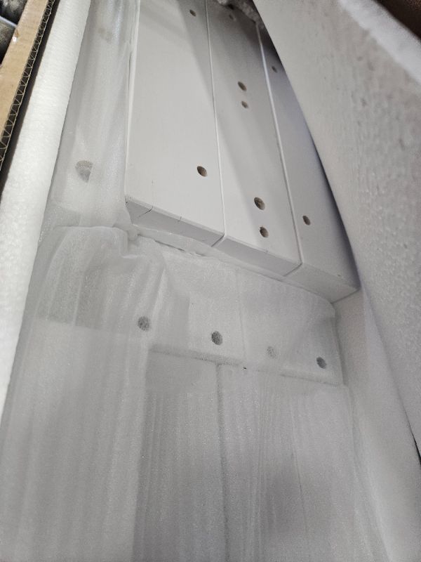 Photo 1 of ** Only box # 3 Included, missing parts **  Merax Twin Over Full Bunk Bed Frames Loft Bed with Slide, House Roof, Window and Safety Guardrails for Boys or Girls, White