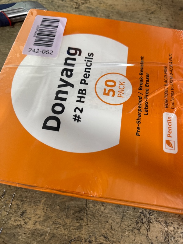 Photo 1 of 3 50 Pack #2 Pencils, Pre-Sharpened Pencils with Erasers, Bulk Yellow Graphite Pencils for School Teacher Supplies Office Essentials Desk Accessories, No 2 HB Pencil for Writing Drawing Sketching Gifts