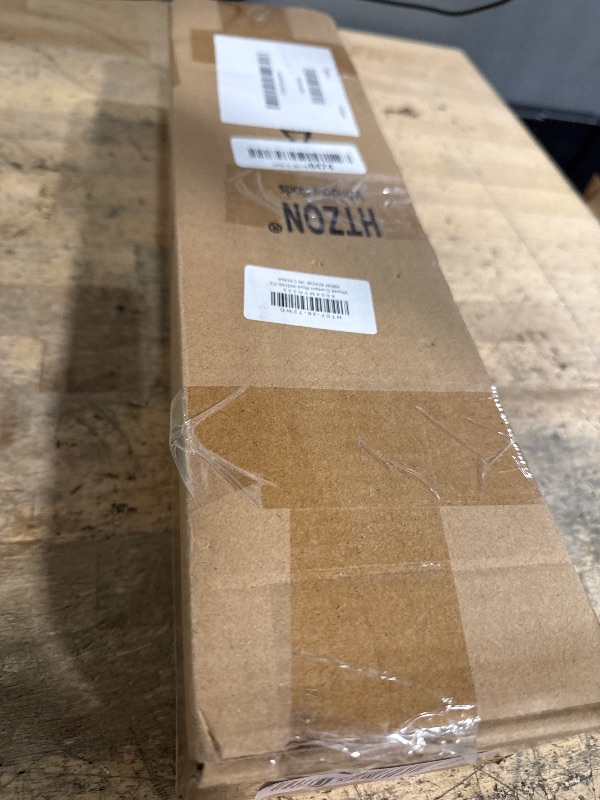 Photo 1 of **FOR PARTS ONLY/NON-FUCNTIONAL** HTZON Blackout Wrap Around Curtain Rod 36 to 72 Inch:Heavy Duty Adjustable Imitation Wood Curtain Rod 1 Inch Wooden Room Darkening Curved French Windows Drapery Rods for Farmhouse Bedroom Easy Install