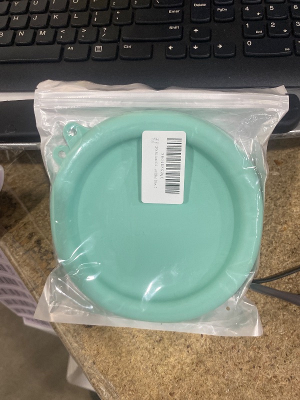 Photo 1 of 2PCs Reusable Silicone Lids for Dash My Mug Ice Cream Maker,Food Grade Bowl Covers,Compatible with Dash Ice Cream Maker,Ideal for Ice Cream Storage,Freezer Dishwasher Safe (Blue, 2 Pcs)