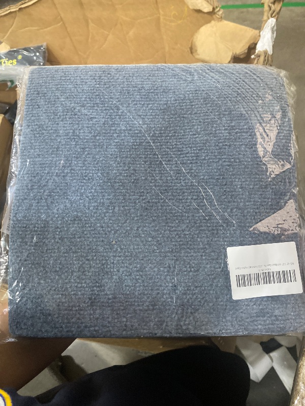 Photo 1 of 12” X 12” Self Adhesive Carpet Floor Tiles Anti-Slip Reusable Squares Peel and Stick Carpet Floor Tile Easy Install DIY for Bedroom Living Room (11pack)