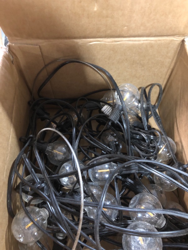 Photo 1 of ************MISSING EVERYTHING BUT THE LIGHTS*************
Brightown 108FT Solar String Lights Outdoor with Remote and 52 LED Shatterproof Bulbs, Dimmable & Timable, 3 Light Modes, Solar Patio String Lights Outdoor for Cafe, Garden, Deck, Outside Wedding