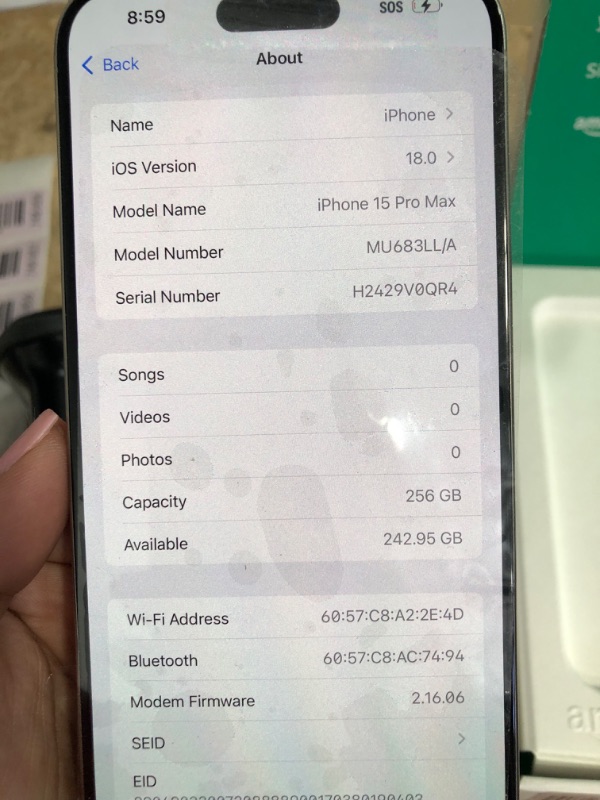 Photo 1 of **CHARGER INCLUDED
Apple iPhone 15 Pro Max, 256GB, Natural Titanium - Unlocked (Renewed Premium)