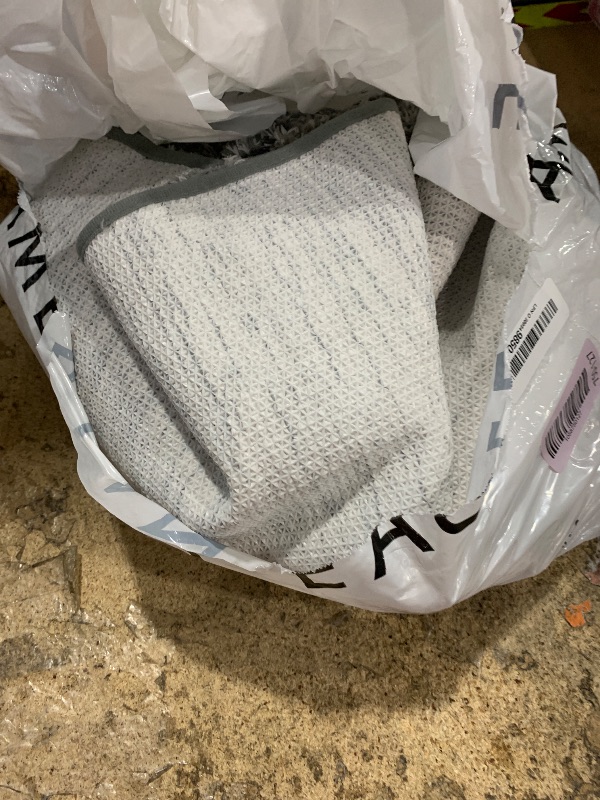 Photo 1 of ***(HEAVILY USED/ MINOR DAMAGE)***OLANLY Bathroom Rugs Sets 3 Piece, Soft Absorbent Microfiber Bath Mats and U-Shaped Contour Toilet Rug, Machine Wash Dry, Plush Shaggy Bath Mat Set for Bathroom (30"x20"+24"x16"+24"x20", Grey)