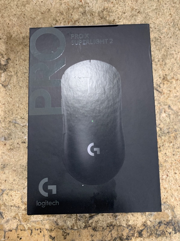 Photo 1 of Logitech G PRO X SUPERLIGHT 2 Wireless Gaming Mouse, 60g Pro-Grade with 5 Programmable Buttons, 44k DPI Sensor, 8kHz Report Rate, USB-C Charging for PC/Mac - Black