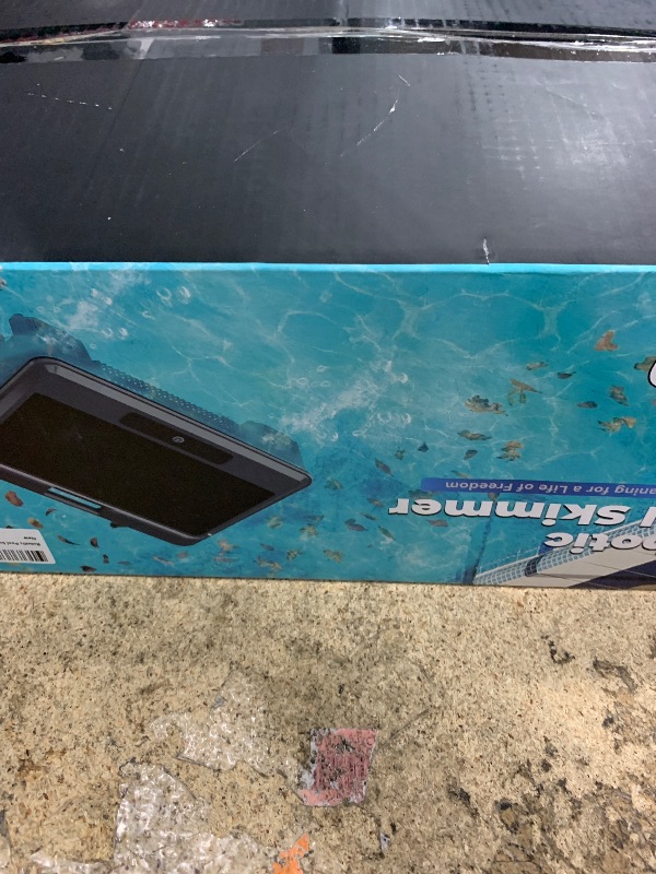 Photo 1 of 2025 Upgraded Pool Skimmer Robot Solar Powered Robotic Surface Cleaner with Remote Control Dual Charging Options Smart Obstacle Avoidance 12 Hours Continuous Cleaning Ideal for Above Ground Pool Grey