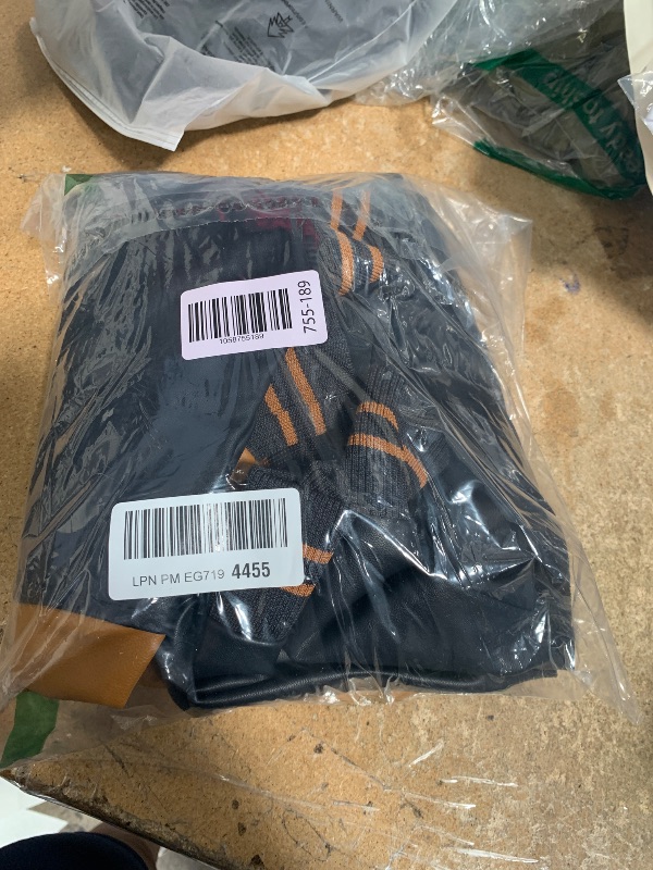 Photo 1 of ***SEE NOTES*** 
Sledwise Varsity Jacket Baseball Letterman Jacket– Wool and Leather Premium Quality Unisex Basketball Jacket size: 3XL black and tan