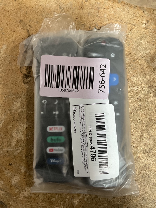 Photo 1 of (Pack of 2) Replacement-Remote-Control for Roku-TV,Compatible for TCL Roku/Hisense Roku/Onn Roku/Philips Roku Smart TVs(Not for Roku Stick and Box)