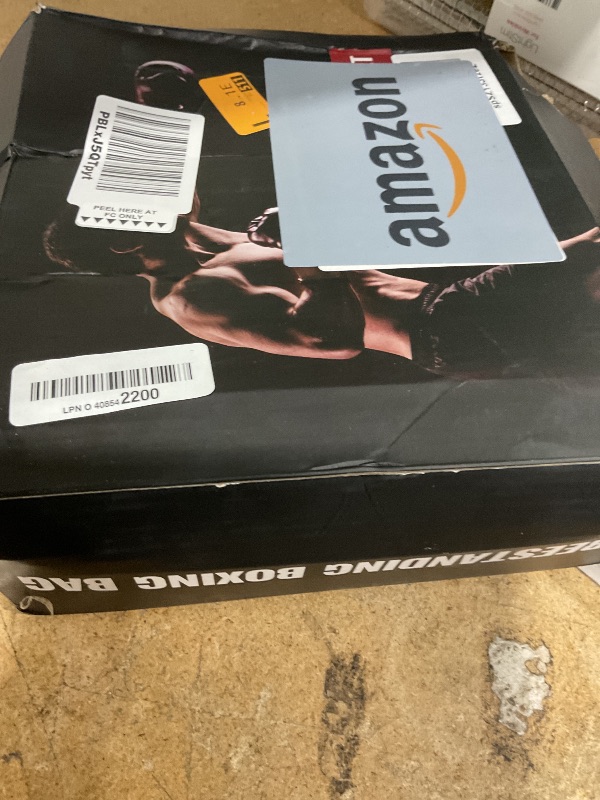 Photo 1 of 69'' Standing Punching Bag for Adults, Heavy Bag Boxing Equipment Kicking Bag Inflatable Kick Boxing Bag with Stand for Training MMA Muay Thai Fitness