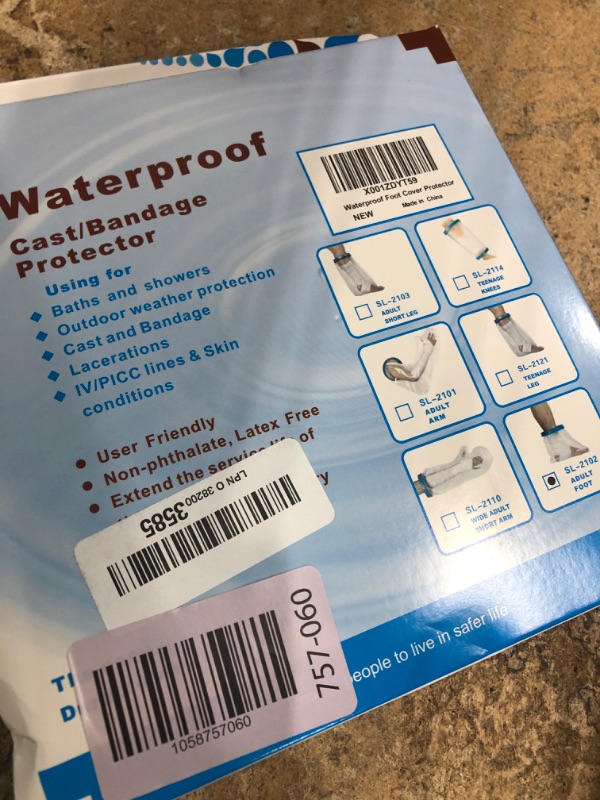 Photo 1 of 100% Waterproof Foot Cast Cover Wound Protector for Shower Bath, Watertight Cast Bag Covers for Broken Surgery Foot, Wound and Burns - Reusable [2025 Upgrade]