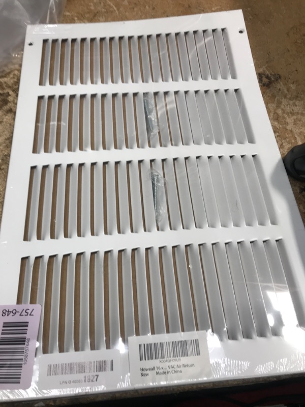 Photo 1 of Howeall 16"W x 10"H [Duct Opening Size] Steel Return Air Grille, Air Return Vent Cover for Ceiling and Sidewall - HVAC Air Vent Covers - [Outer Dimensions: 17.75"W x 11.75"H]