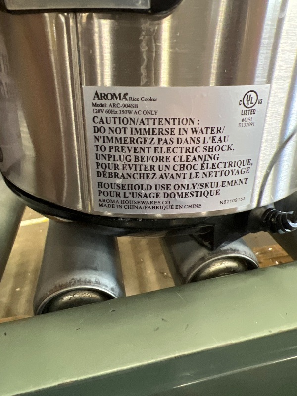 Photo 1 of (MISSING BOWL) Aroma ARC-914SB 8-Cup (Cooked) Rice Cooker