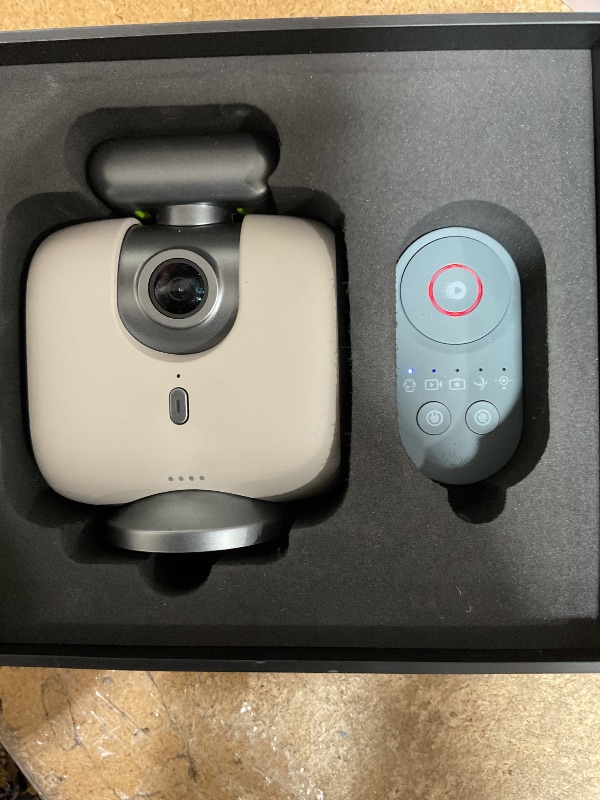 Photo 1 of **FOR PARTS ONLY**XbotGo Chameleon AI Auto Sports Action Camera - 4K 60FPS Soccer Camera and Basketball Tracking Camera for Team Sports, Live Streaming, No Subscription, Works with iOS & Android (Pearl Grey)