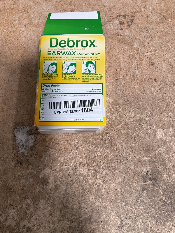 Debrox Bulb Debrox Ear Wax Removal Kit - Includes Bulb Syringe and 0.5 Fl Oz ...