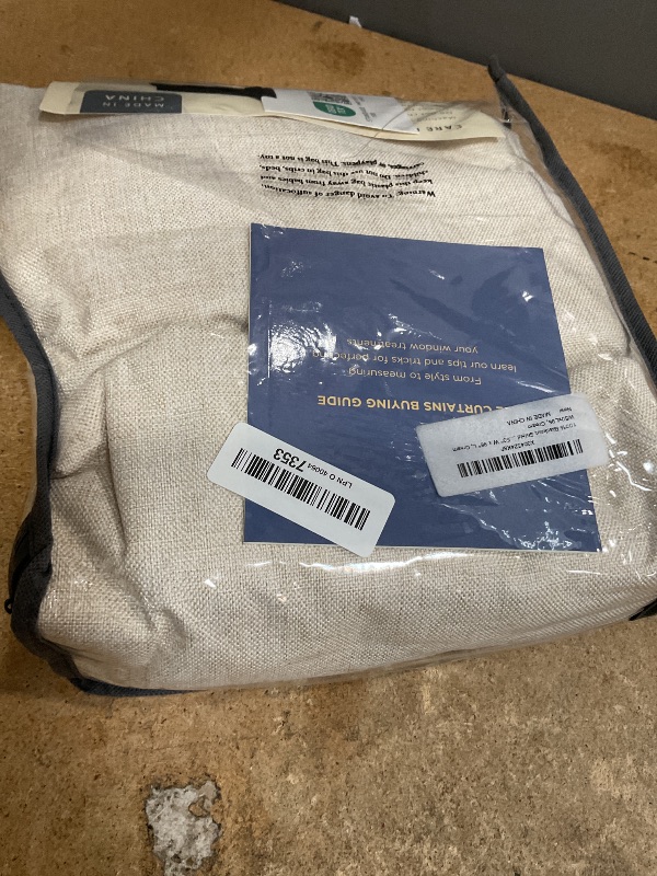 Photo 1 of 100% Blackout Shield Linen Blackout Curtains for Bedroom 96 Inches Long, Back Tab/Rod Pocket Living Room Drapes, Thermal Insulated Blackout Curtains 2 Panels Set, 50" W x 96" L,Cream