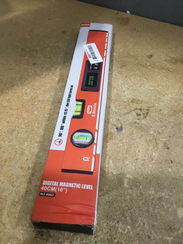 Photo 1 of 16inch Digital Level with LCD Display - Bubble Light Up Function - Multi Purpose:Magnetic Torpedo Level, Angle Finder 0-90° & 0-180° Range -Leveler Tool for Woodwork,Saw & Home Leveling
