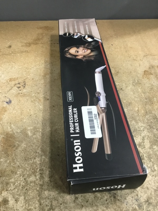 Photo 1 of 3/4 Inch Curling Iron Professional, Ceramic Tourmaline Curl Wand Barrel, Hair Curler Iron for Short Hair,Glove Include, Glove Include, Gold