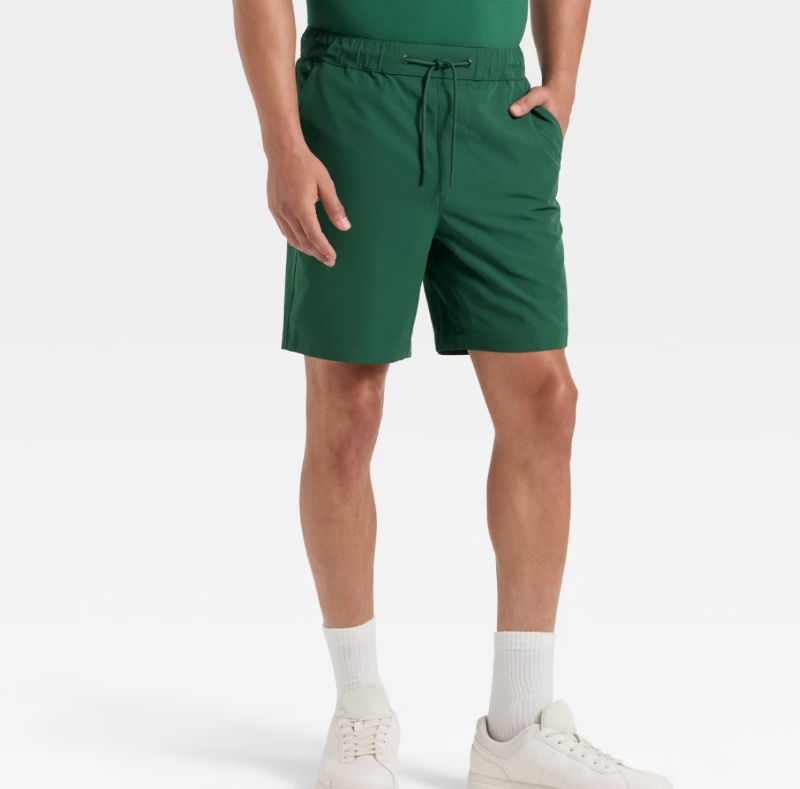 Photo 1 of *PHOTO FOR REFERENCE** Milin Naco Mens Swim Trunks 7 Inch Inseam Compression Liner 2 in 1 Printed Swimming Short Men Bathing Suit Board Shorts Men's Swim Suits M GREEN