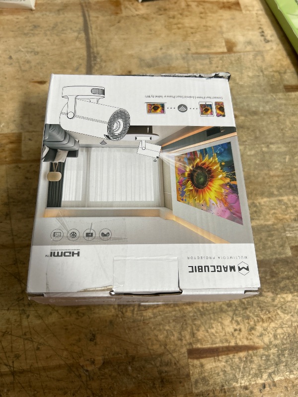 Photo 1 of Magcubic Mini Projector 4K support with WiFi 6 and Bluetooth 5.4, 5w Soundbase Speaker, Auto Vertical Keystone 180°Rotatable Portable Proyector for Home Bedroom Outdoor HY300Pro+
