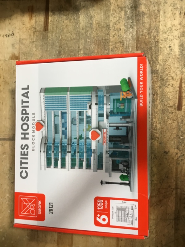 Photo 1 of ***********SOME BAGS OPEN, PROBABLE MISSING PIECES****************
NEWABWN City Hospital Toy Building Set with LED Lighting, Compatible with Lego, Modular Three-Story Architecture Set for Adults, Gift Idea for Kids Ages 10 and Up (1350 Pieces)