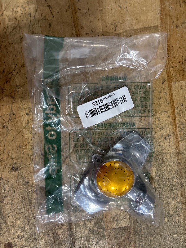 Photo 1 of 360 Degree Metal Spot Sprinkler,Small Sprinkler Garden for Small Areas Lawn Sprinklers for Yard Circle Pattern with Gentle Water Flow Garden Watering (1, Yellow)