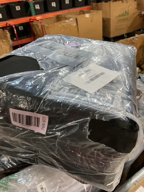 Photo 1 of OLANLY Waterproof Outdoor Rug 6x9 ft, Outdoor Plastic Straw Rug with Flower Pattern, Reversible RV Mat for Patio, Camping, Balcony, Deck, Backyard, Navy & White