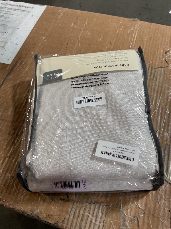 Photo 1 of 100% Blackout Shield Linen Blackout Curtains for Bedroom, Thermal Insulated Curtains 84 Inch Length 2 Panels Set, Grommet Drapes for Living Room, 50” W x 84” L, Beige