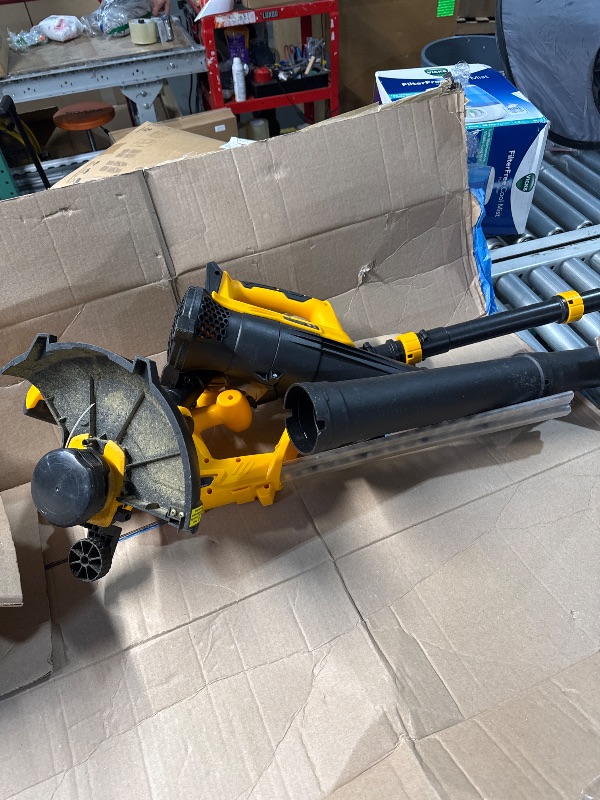 Photo 1 of (PARTIAL SET) (UNTESTED) Cordless Hedge Trimmer+String Trimmer+Leaf Blower Combo Compatible with Dewalt 20v Max Battery(Tool Only), Cordless Weed Wacker & Shrub/Bush Trimmer & Electric Leaf Blowers for Lawn Care, Garden, Yard