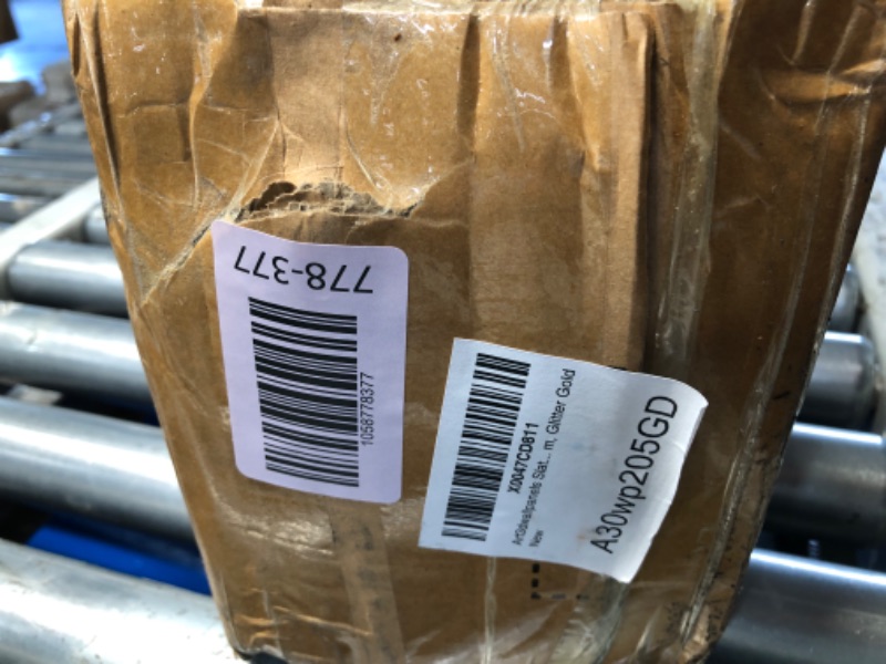 Photo 1 of **************minor dings to some of them************
Art3dwallpanels Slat Wall Paneling, 104'' x 6.3'' Glossy Metal Finish WPC Soundproof 3D Wall Panels for Interior Wall Decor, 8 Pack Wavy Grain Panel Wall Slats, Glitter Gold