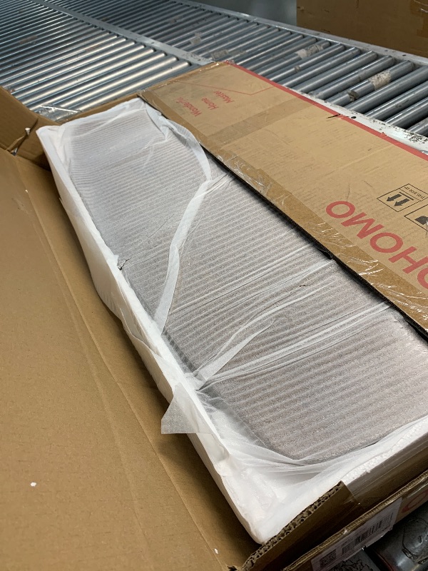 Photo 1 of WOHOMO Folding Coffee Table Rustic Small Coffee Tables for Living Room Farmhouse Portable Table for Small Spaces Rectangular Mid Century Coffee Table, No Assembly 31.5 * 15.7 * 17.7IN, Walnut