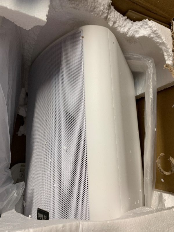 Photo 1 of ***INCOMPLETE - SEE COMMENTS***
Pyle 6.5 Inch Wall Mount Waterproof Speaker System for Indoor or Outdoor Wireless Bluetooth Surround Sound System, White (2 Pack)