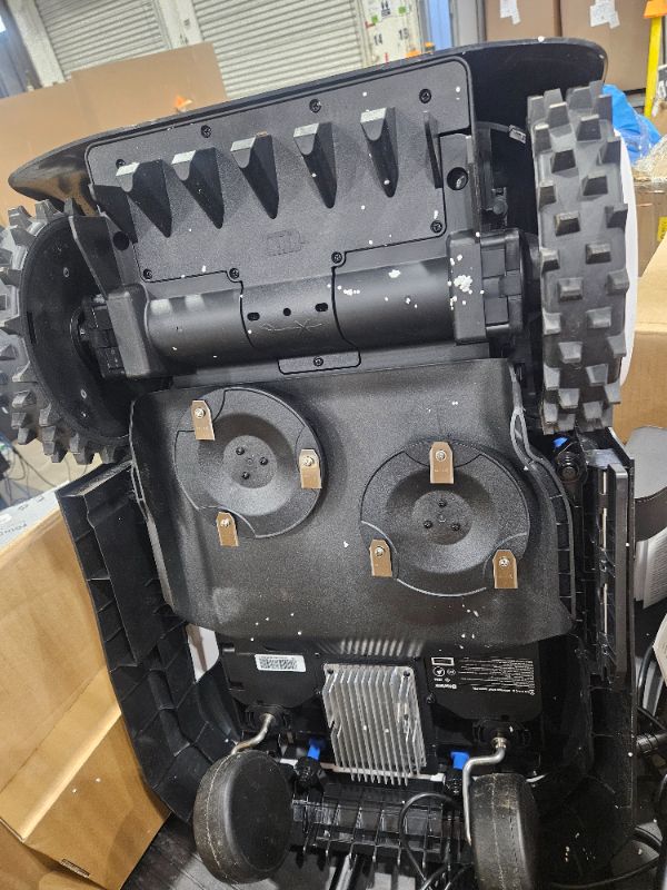 Photo 1 of * PREV CUSTOMER STATES NO FUNCTIONALITY* ** PARTS ONLY ** 
ECOVACS Goat A2500 RTK Robot Lawn Mower, Lidar-Enhanced RTK+Vision Navigation, Auto-Mapping, Dual Blades, Edge Precision Mowing, Perimeter Wire-Free, Suitable for 5/8 Acres Lawn, 50% Slope Capabil
