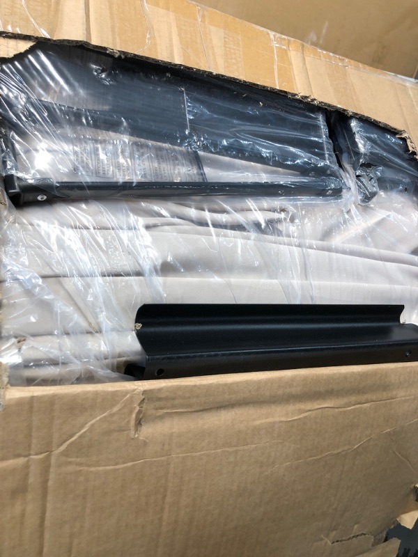 Photo 1 of *********Missing Solar charging panel and base stand receptacle****************
15FT Large Patio Umbrella with Base and Solar Lights, Double-Sided Rectangle Umbrella Oversized Shade for 8-10 People,36 LED Lights and Weighted Base for Pool, Deck, Backyard,